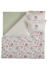 Leticia 100% Cotton Double Duvet Cover Set - Floral Pattern
