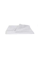White Checkered Double Pike Blanket - 200x230 cm Cotton Blend