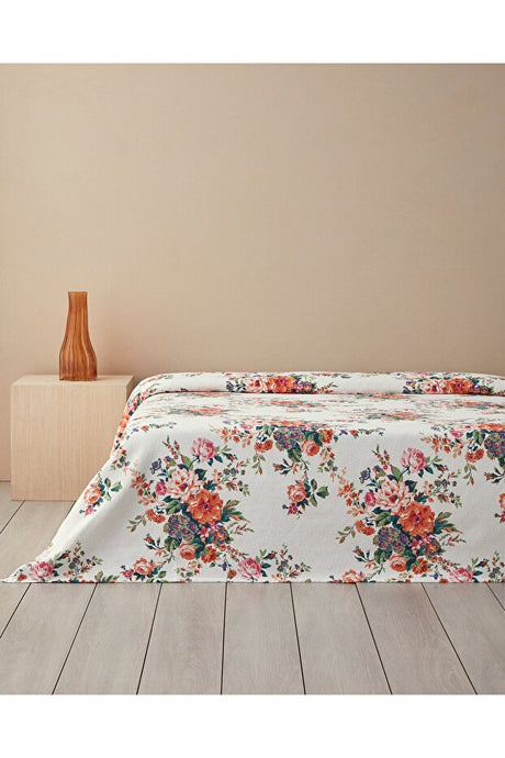Classic Beauty Double Size Floral Cotton Bedspread