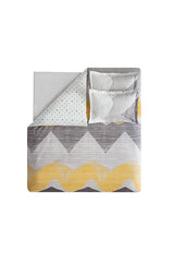 Aden Ranforce Single Duvet Cover Set - Grey 100% Cotton
