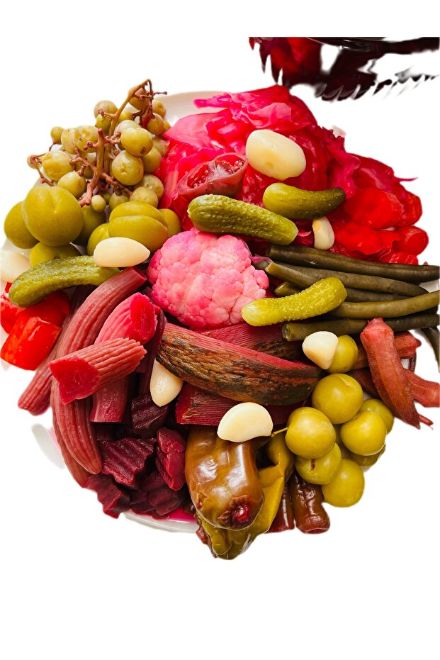 Mixed Pickles - 20 Vegetable Blend, Natural & Crispy Flavor, 2 Liters
