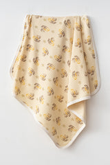 Little Raccoon Baby Cotton Blanket - 80x90 cm