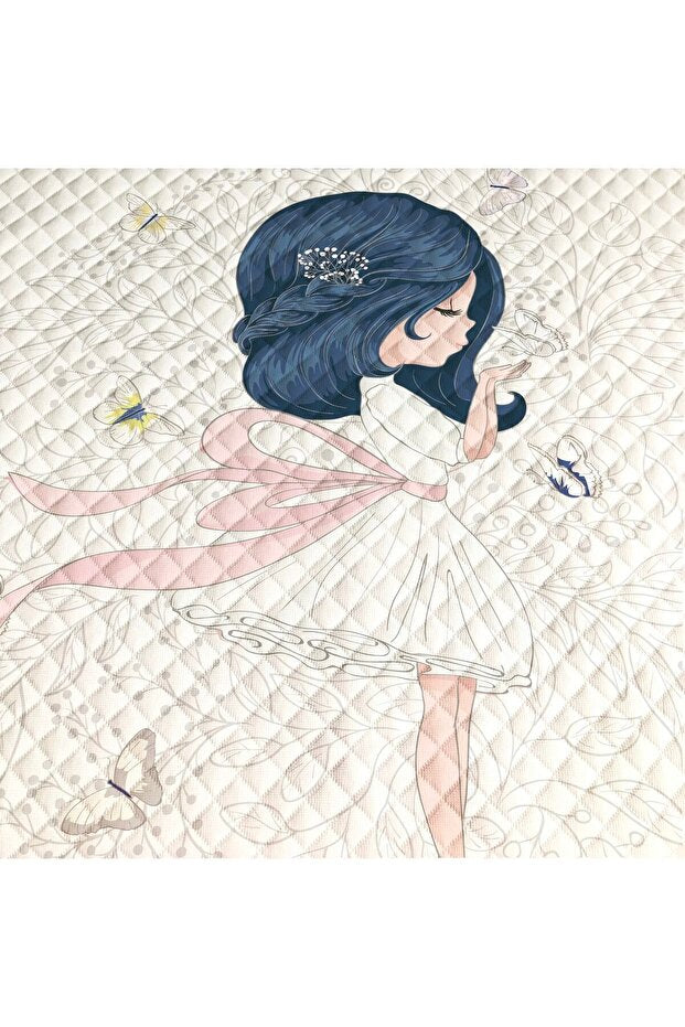 Girl Patterned Single Pique Set - 160x230 cm Cotton Blend
