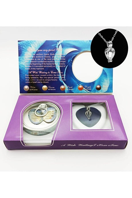Real Pearl Necklace Gift Set - Oyster with Cultured Pearl