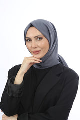 Women's Cotton Crinkle Jazz Shawl - Dark Grey