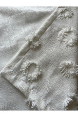 Delux Pompom Textured Single Bedspread - 180x250 cm