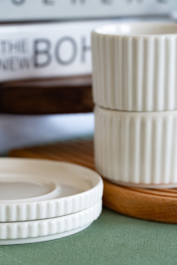 Farika Professional Saturn Porcelain Tea Cup Set - 4 Pieces