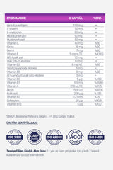 Wooggs Vital Beauty Collagene Cheratina Multivitamina - 120 Capsule