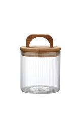 Acacia Vacuum Lid Borosilicate Glass Jar - 210ml