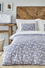 Celerina Blue 100% Cotton Double Duvet Cover Set