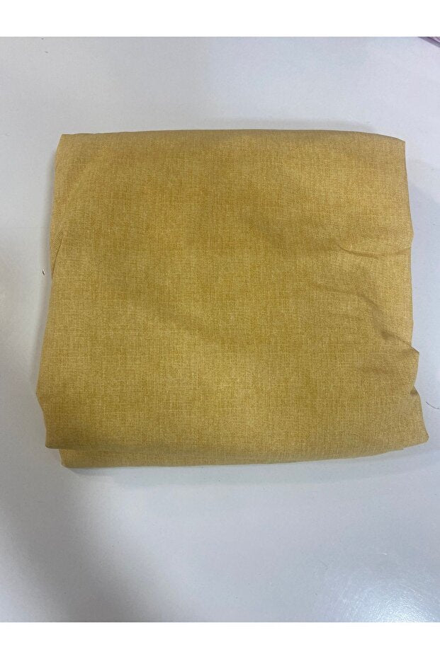 Double Plaid Mustard Duvet Cover Set - 4 Pieces
