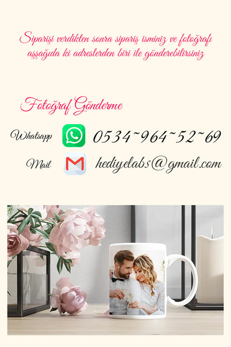 Personalized Photo Magic Mug - Color Changing Porcelain Cup