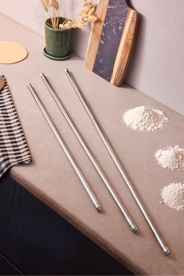 85 cm Professional Stainless Steel Rolling Pin - Non-Stick Dough Roller