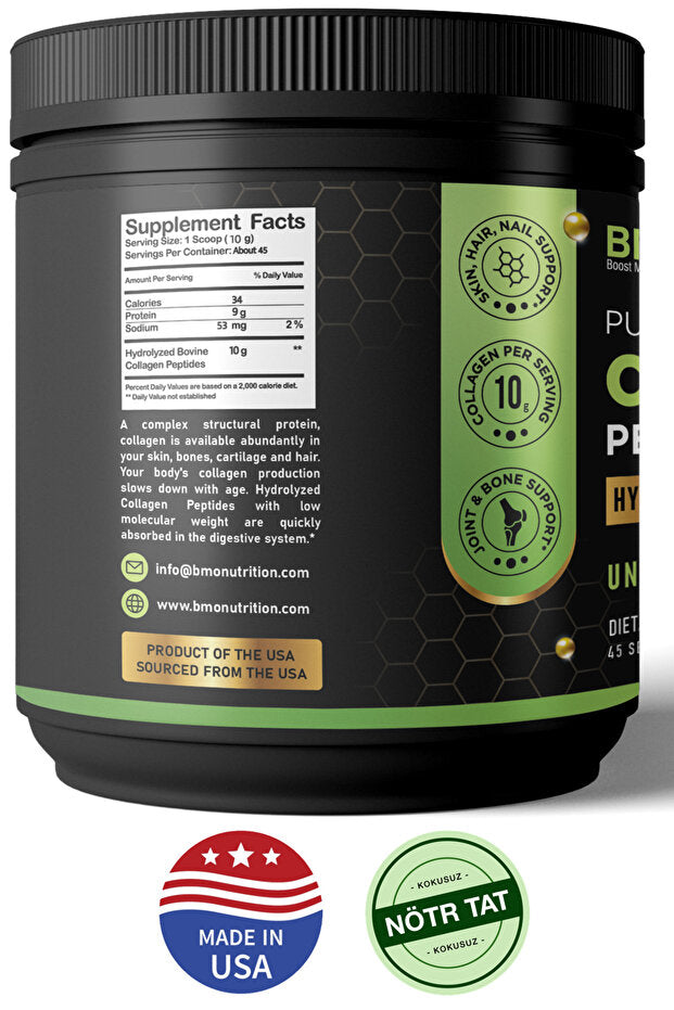 Čistý kolagenový peptidový prášek - bez chuti hovězí 454g