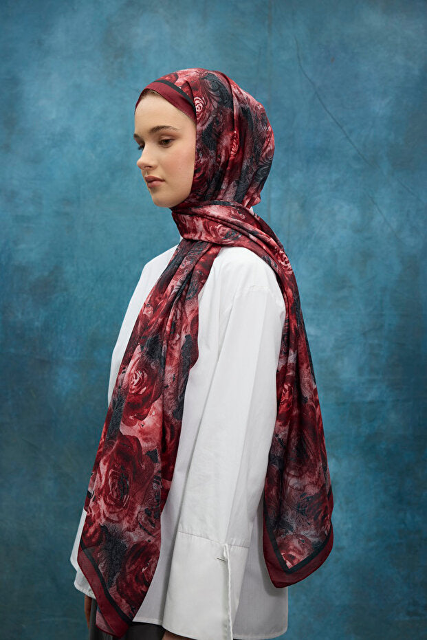Chal de la serie Soft Rose - Rojo
