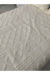 Chenille Cotton Pique Bedding Set - 250x250 cm, 3-Piece