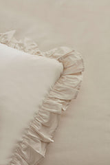 Pure Ruffle 100% Cotton Double Duvet Cover Set - 200x220 cm