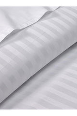 Single Striped Satin Hotel Duvet Cover Set - 160x220cm
