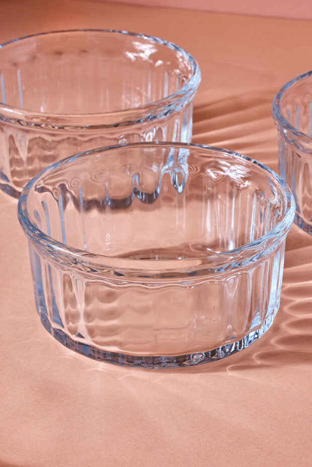 Ramekin 4-Piece Oven Dish Set - 10x5 cm, 0.2 L Borosilicate Glass