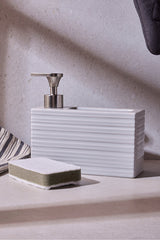 750ml Porcelain Kitchen Liquid Soap Dispenser - Ash Grey
