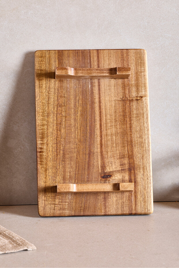 Acacia Footed Rectangular Cutting Board - 33x22 cm