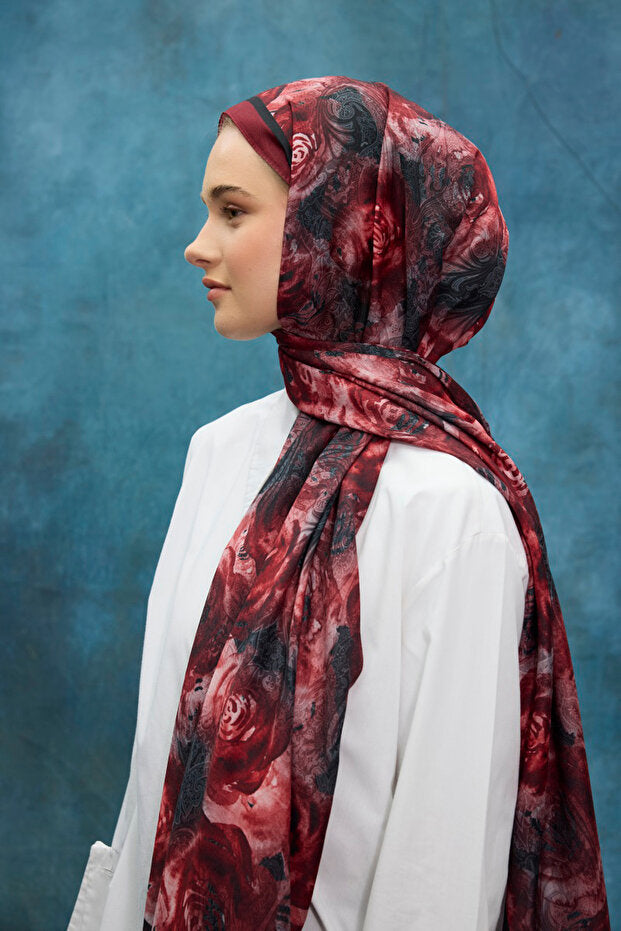 Chal de la serie Soft Rose - Rojo