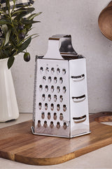 Multi-purpose Box Grater with Ergonomic Metal Handle - 23 cm