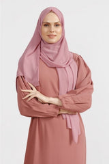 Châle en Chiffon Léger - Rose Sec