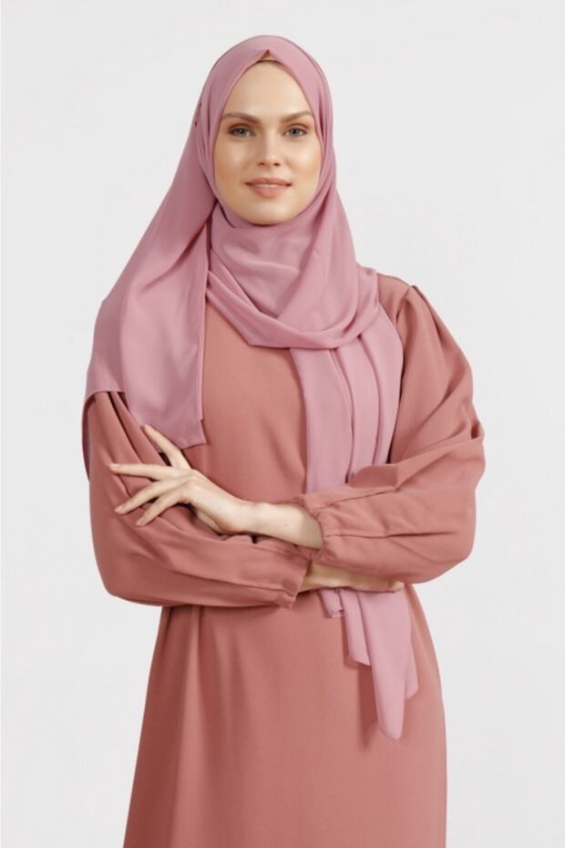 Châle en Chiffon Léger - Rose Sec