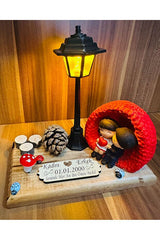 Romantic Light-Up Couple Figurine with Personalized Plaque