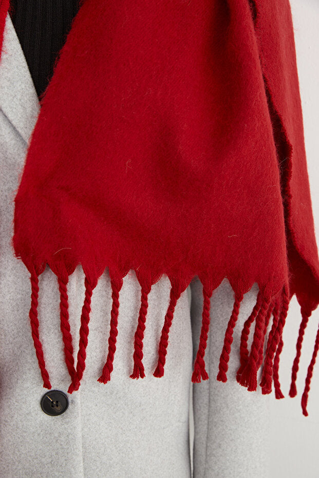 Basic Fringed Shawl - Soft & Stylish