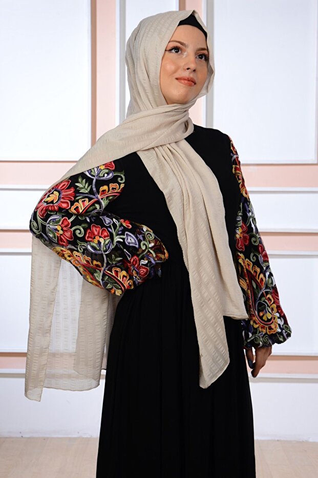Striped Chiffon Shawl - Lightweight & Versatile