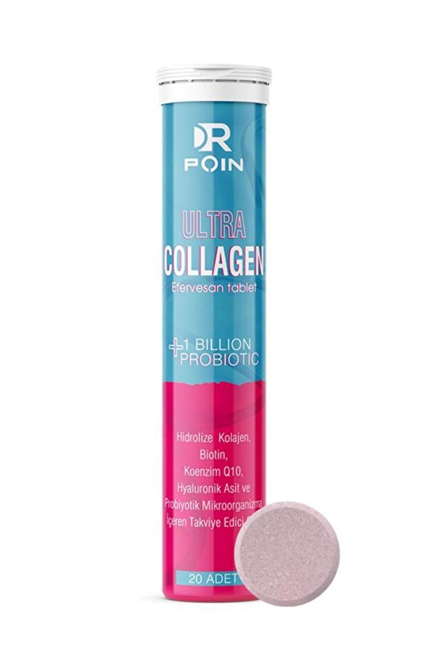 Compresse Effervescenti di Collagene Ultra - 20 Compresse x 2 Confezioni con Probiotici