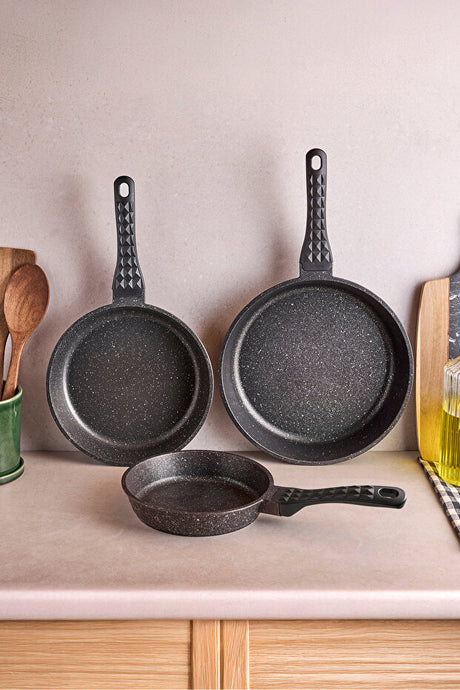 ProGranito Diamond Cast Frying Pan Set - 3-Piece 20-24-28 Cm
