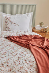 100% Cotton Double Duvet Cover Set with Pique Blanket