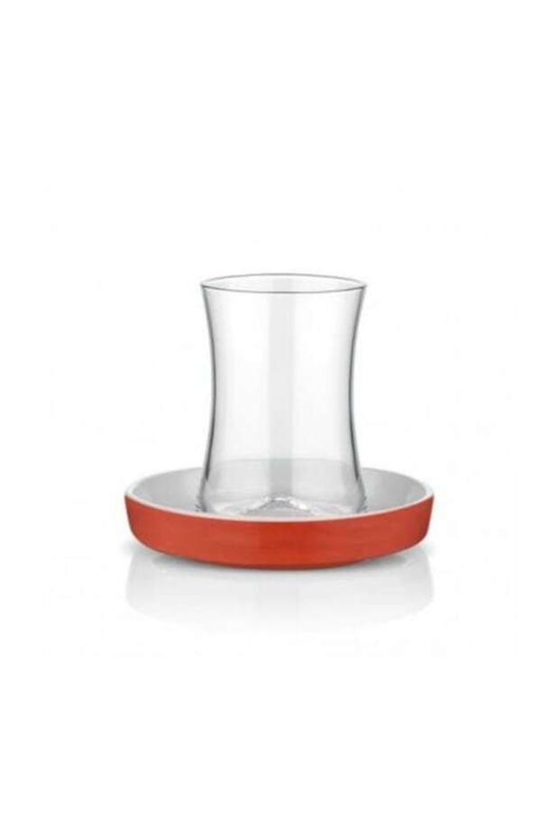 Koleksiyon Premium 6-Piece Turkish Orange Tea Glass Set for Horeca & Retail