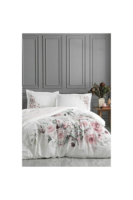 Marco Rosa Double Size 100% Cotton Floral Duvet Cover Set