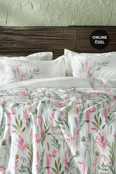 Hana Double Pique Set - 100% Cotton Floral Design
