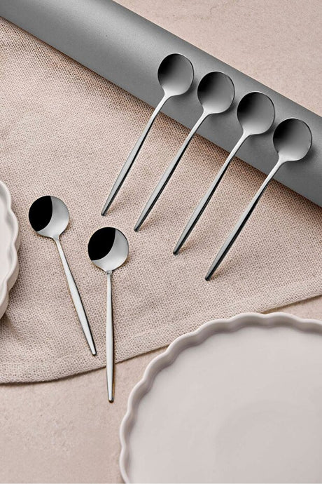 Stainless Steel Cocktail Spoons - 6 Piece Set