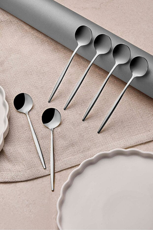 Stainless Steel Cocktail Spoons - 6 Piece Set