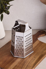 Multi-Purpose Box Grater - 20 cm Ergonomic Stainless Steel