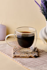 Double Walled Glass Mug - 250ml Capacity