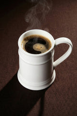 Pure White Porcelain Tankard Mug Set - 4 x 230ml