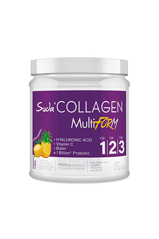 MultiForm Ananas Kollagenpulver - Typ I, II, III, 360g