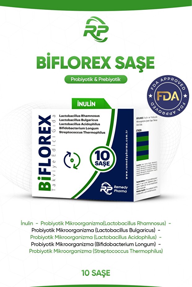 Biflorex Probiotic Sachets - 10 Count, 5 Billion CFU