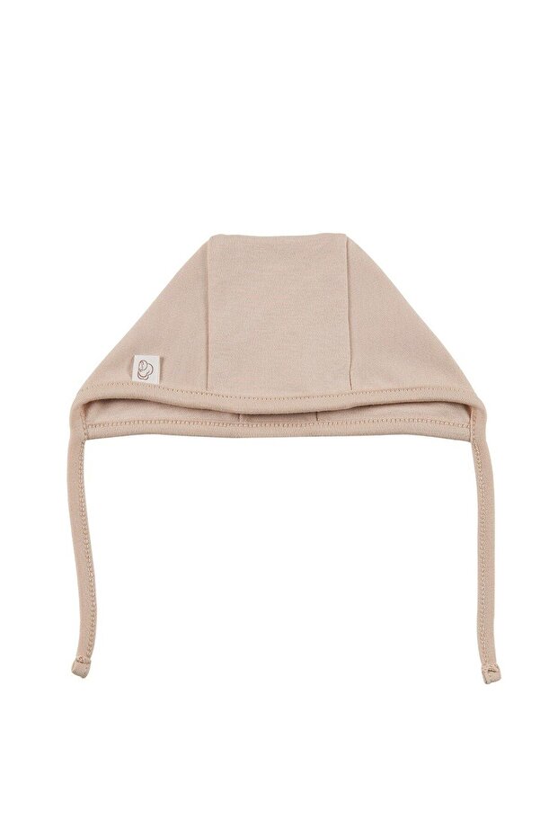 100% Cotton Baby Hats - Breathable Cream (2-Pack)
