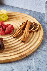 Bamboo Serving Board - Stylish & Versatile 28x28 cm