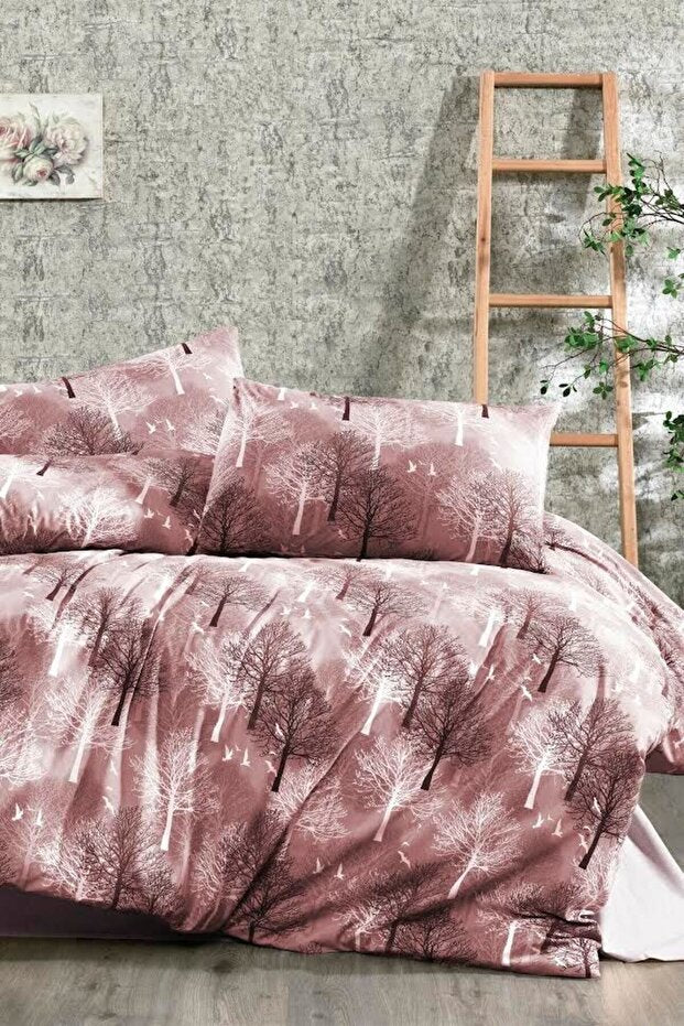 Double Duvet Cover Set - 4-Piece with Fitted Sheet