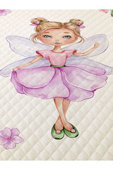 Princess Fairy Single Quilt Set - Soft Cotton-Polyester Blend
