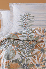 Amy Double Pique Bedding Set - 100% Cotton Tropical Orange